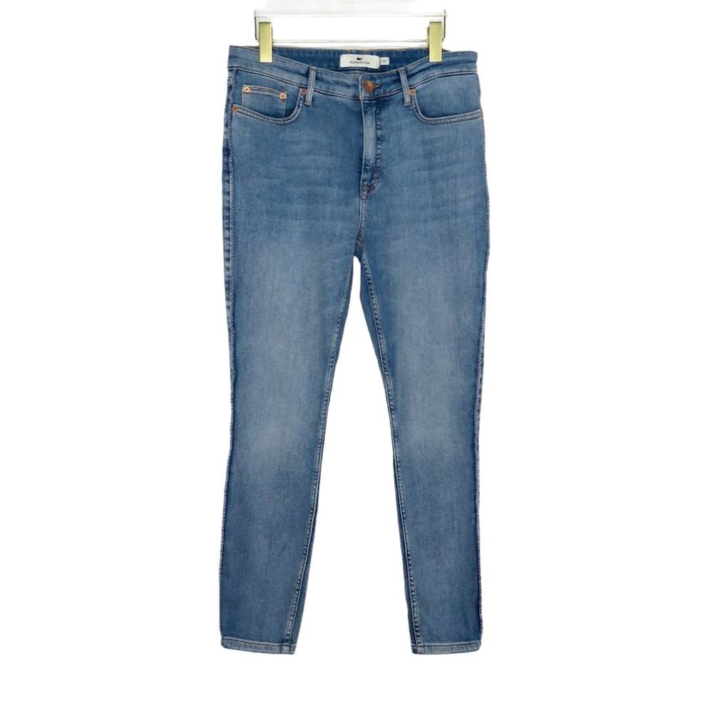 Vineyard Vines High Rise Skinny Jeans Jamie High Rise Corded Stripe Jean Size 29